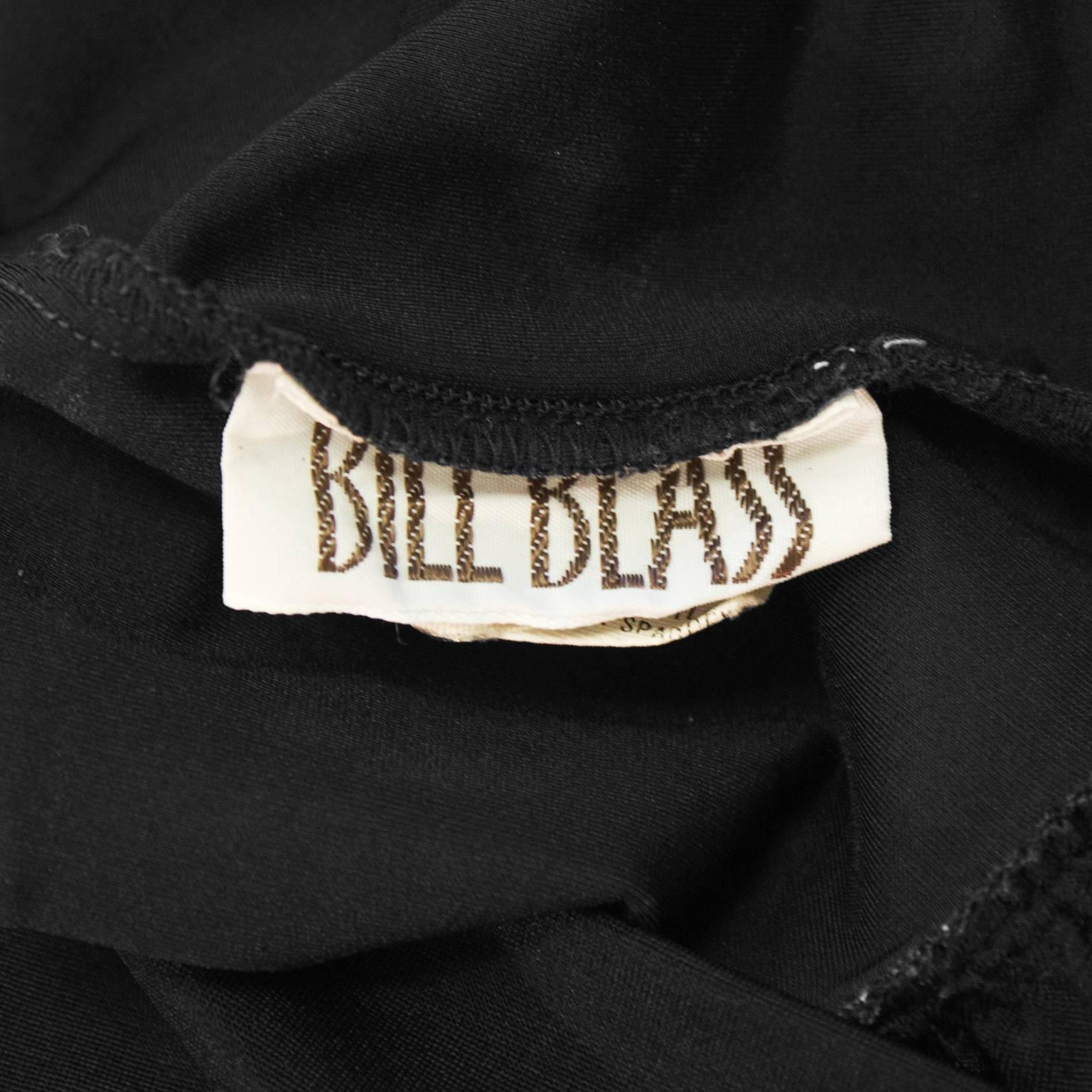 Women's 1980's Bill Blass Black Bathing Suit