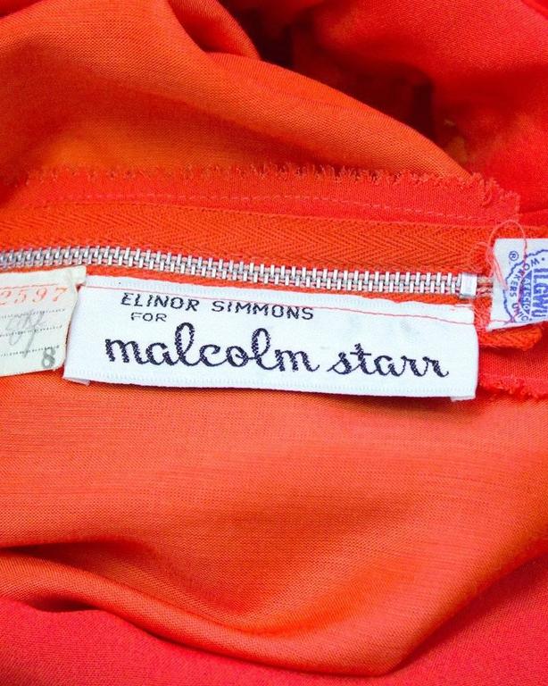 Malcolm Starr Red Halter Dress For Sale 1