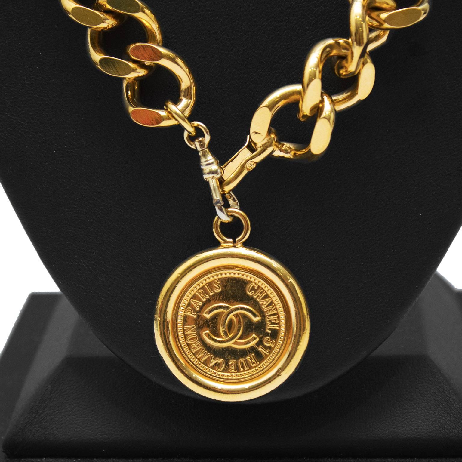 Contemporary 1980's Chanel Chunky Chainlink Necklace/Belt