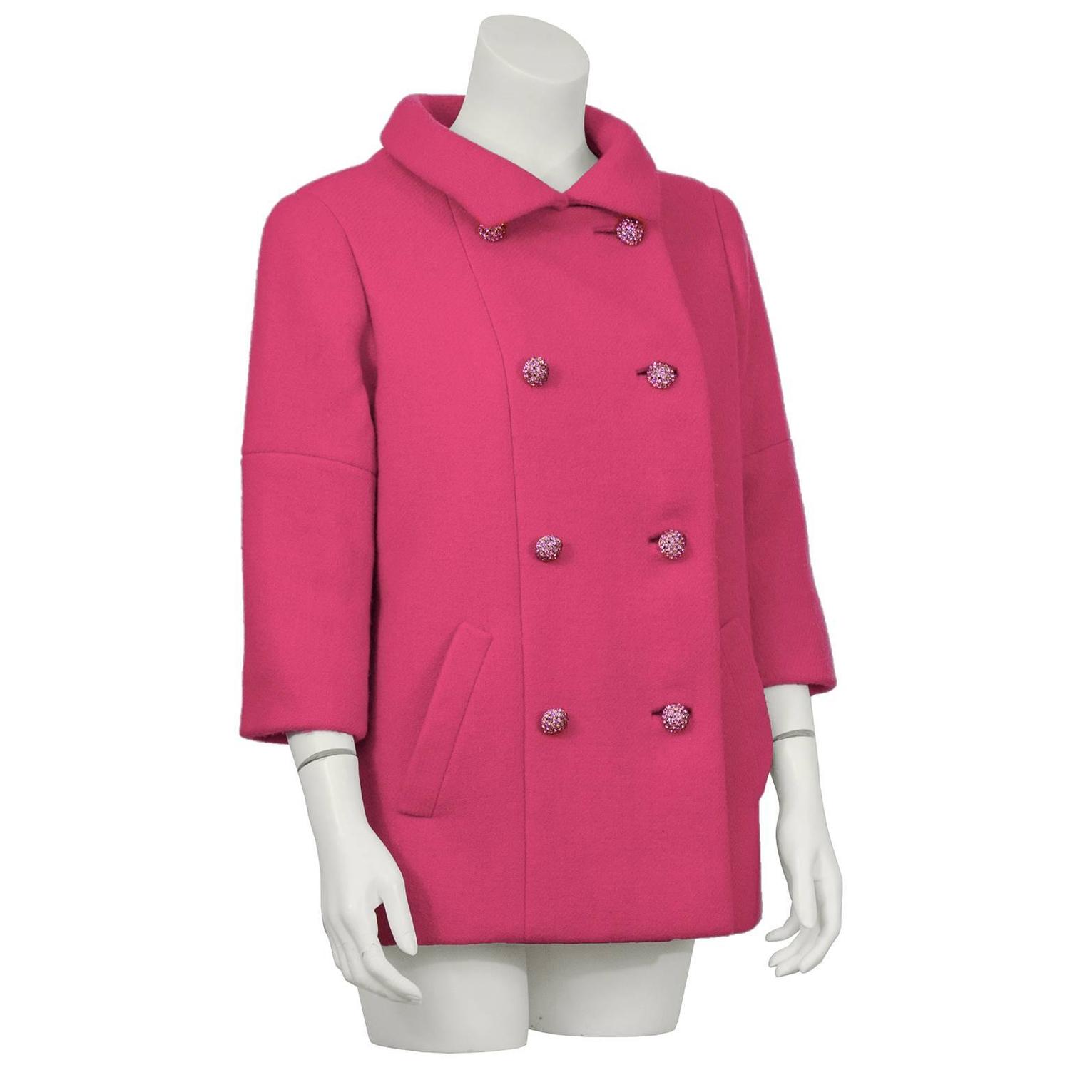 shocking pink coat