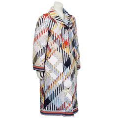 1970's Leonard Cotton Quilted Overcoat