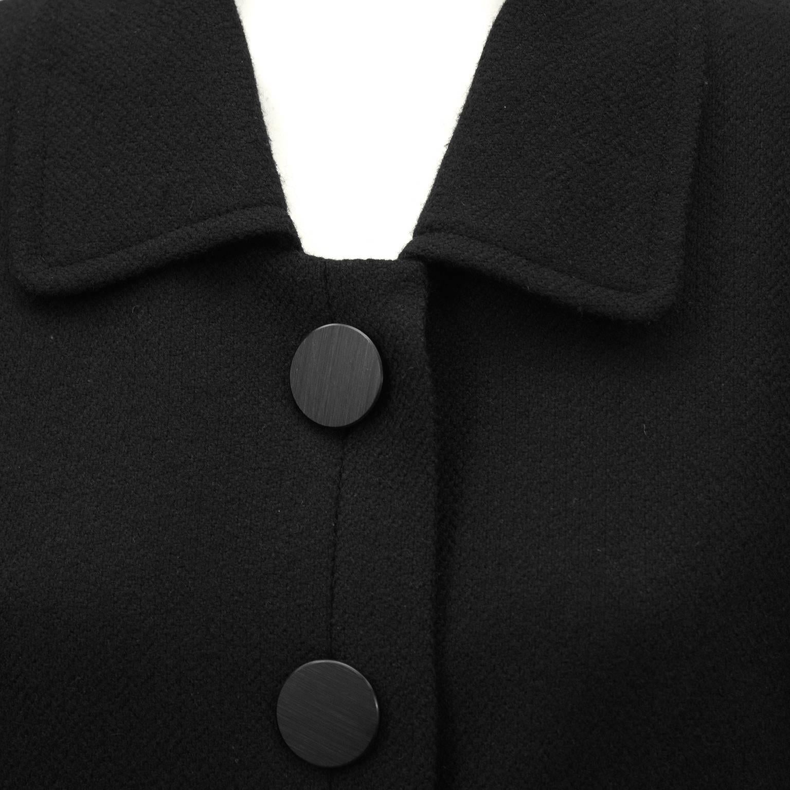 Women's 1980's YSL/Yves Saint Laurent Black Wool Blazer For Sale