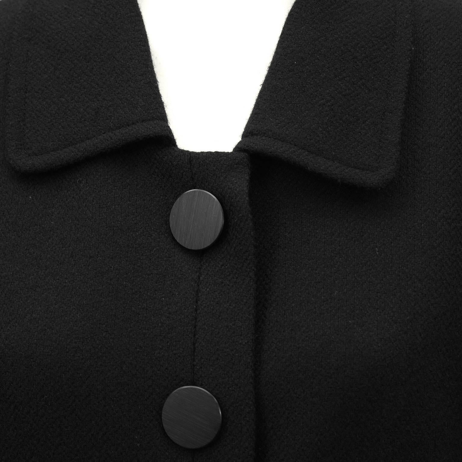 Women's 1980's YSL/Yves Saint Laurent Black Wool Blazer  For Sale