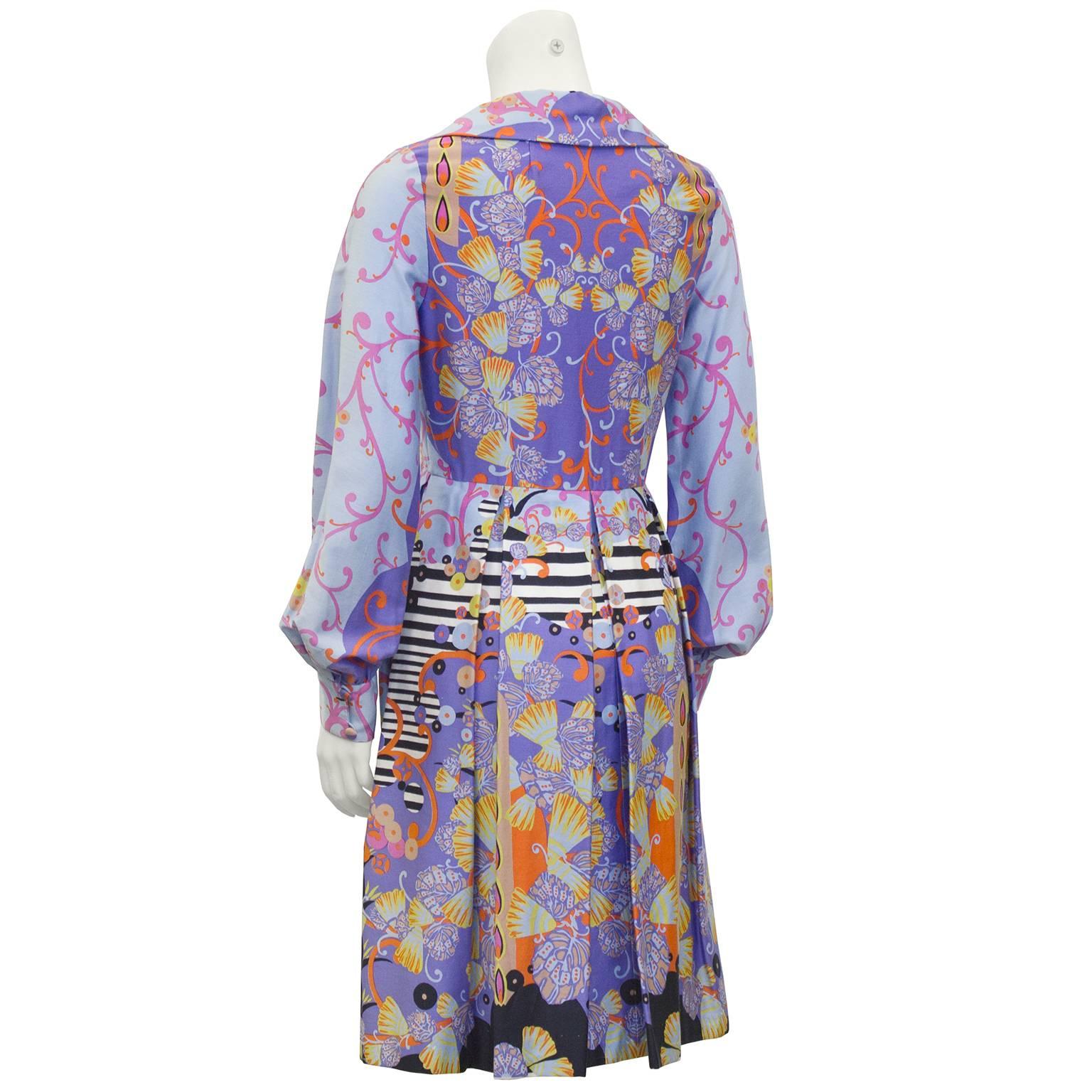 psychedelic print dress