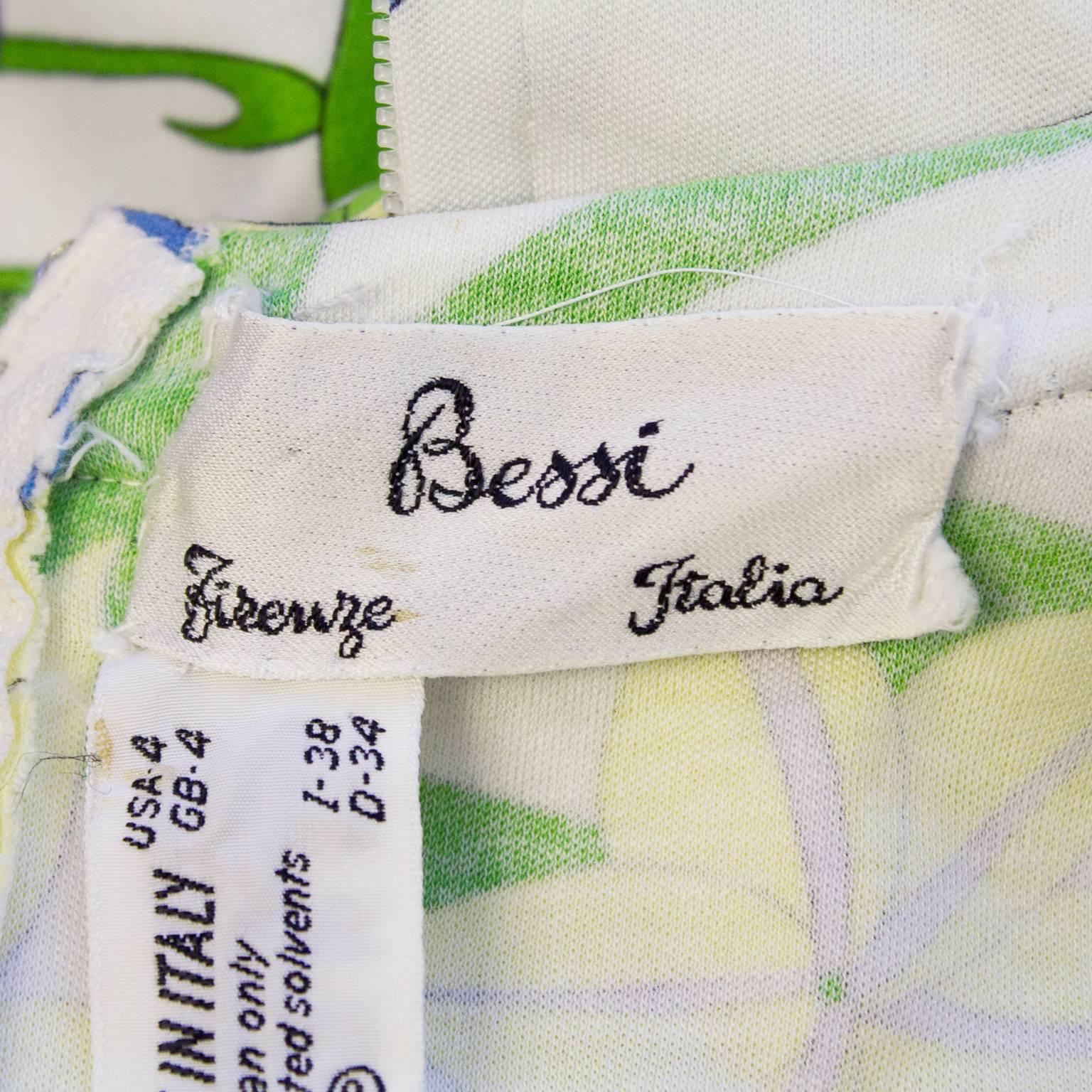 Women's 1970's Floral Bessi Day Dress