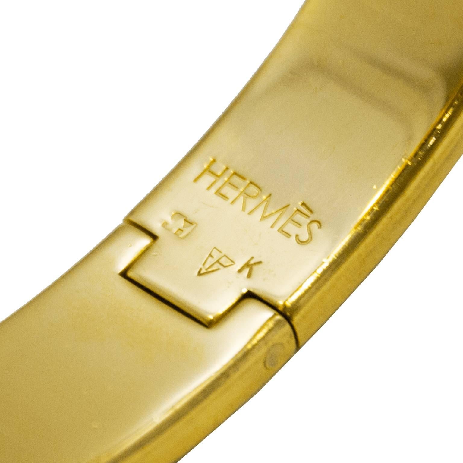 thin hermes clic bracelet