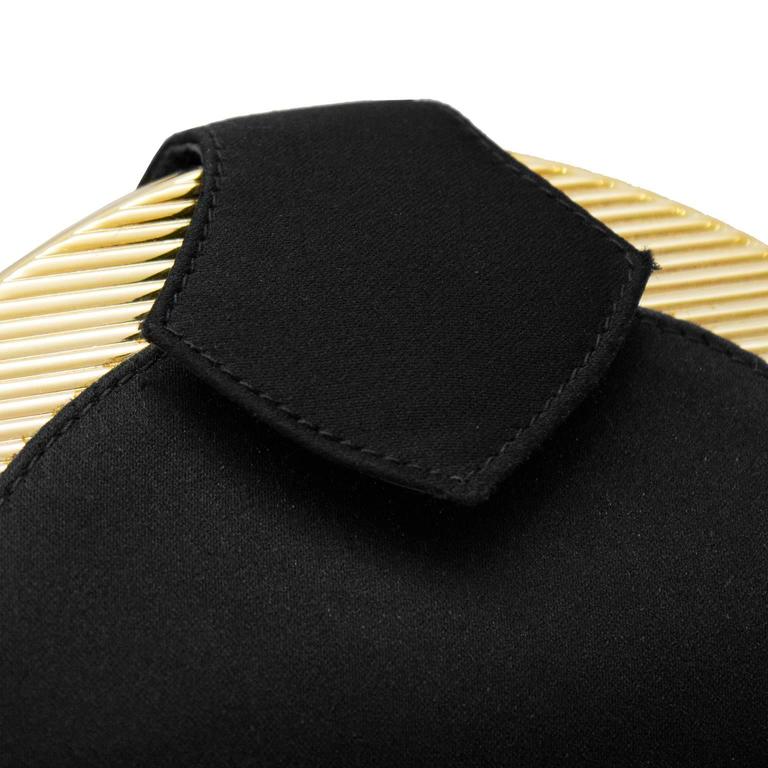 black and gold evening clutch