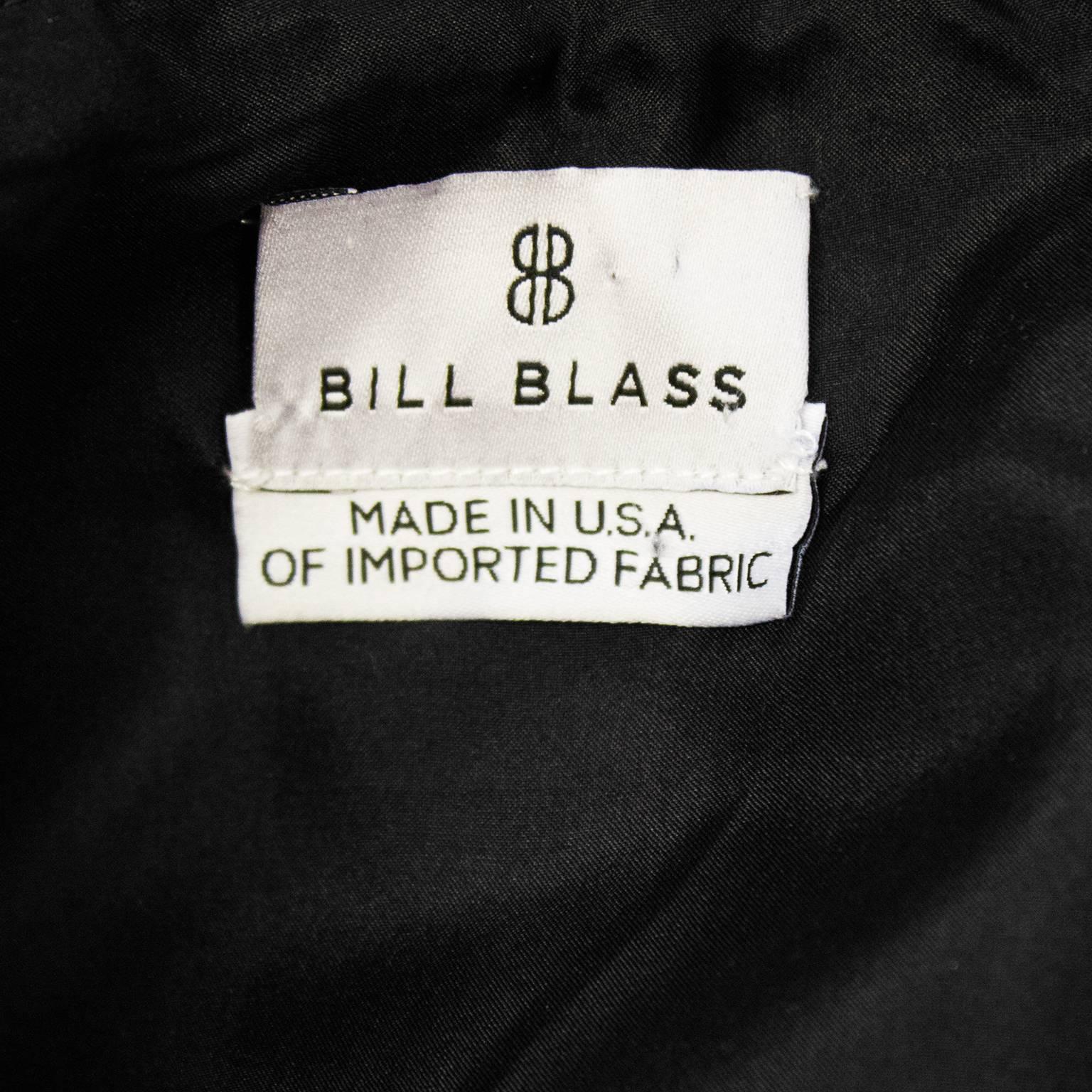 1990s Bill Blass Black Cocktail Dress  2