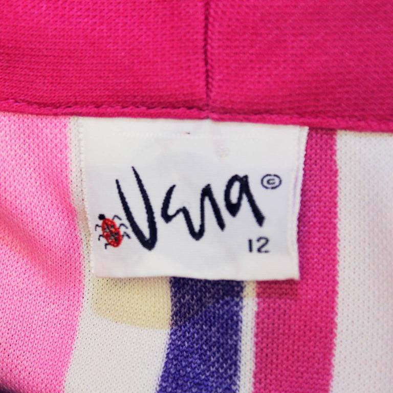 1960's Vera Super Mod Pink, Purple and White Graphic Tunic at 1stDibs ...