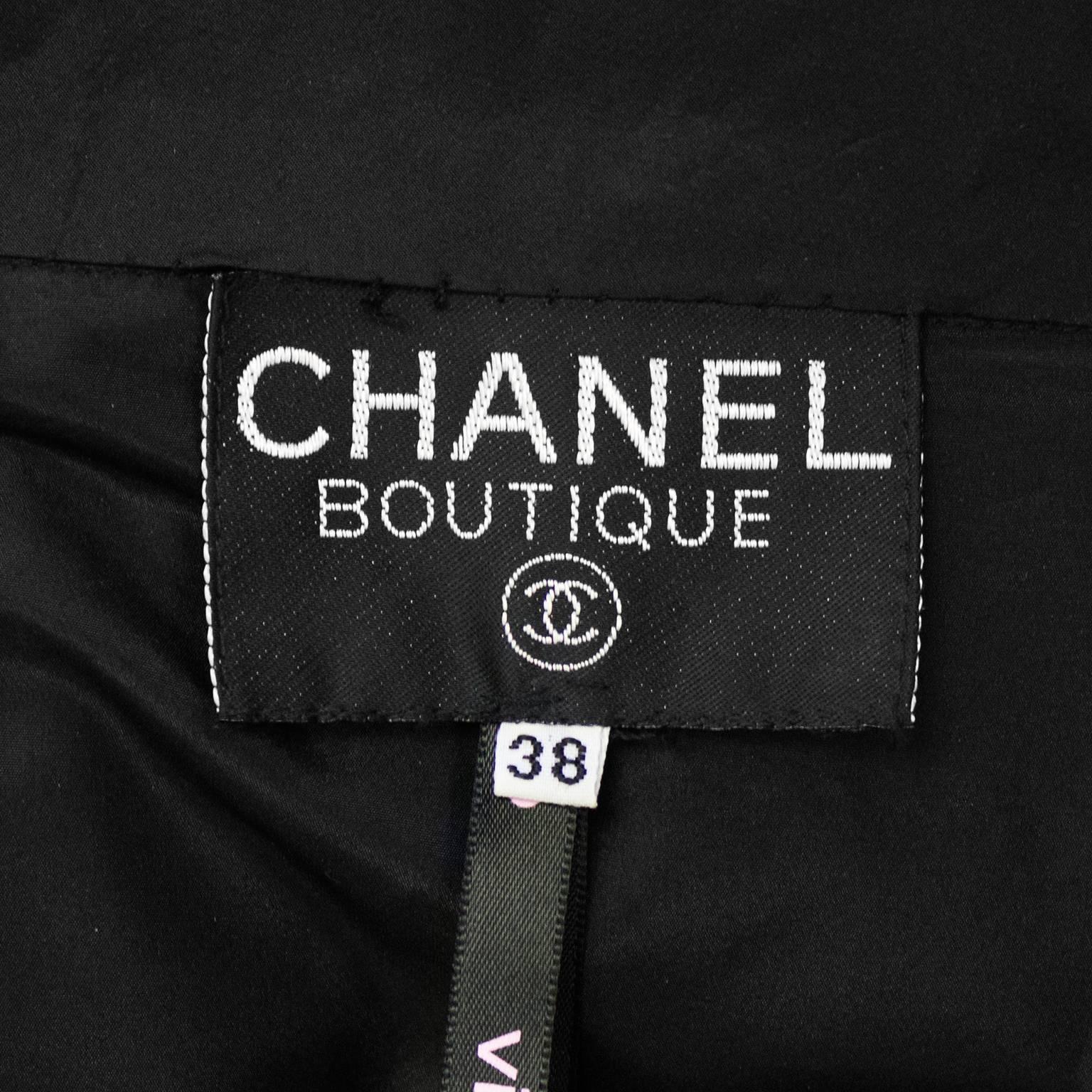 1990's Chanel Black Oversized Trench Coat  1