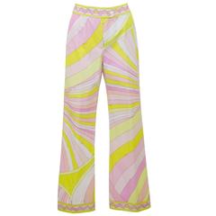 1970's Pucci Yellow and Pink Cotton Pants 