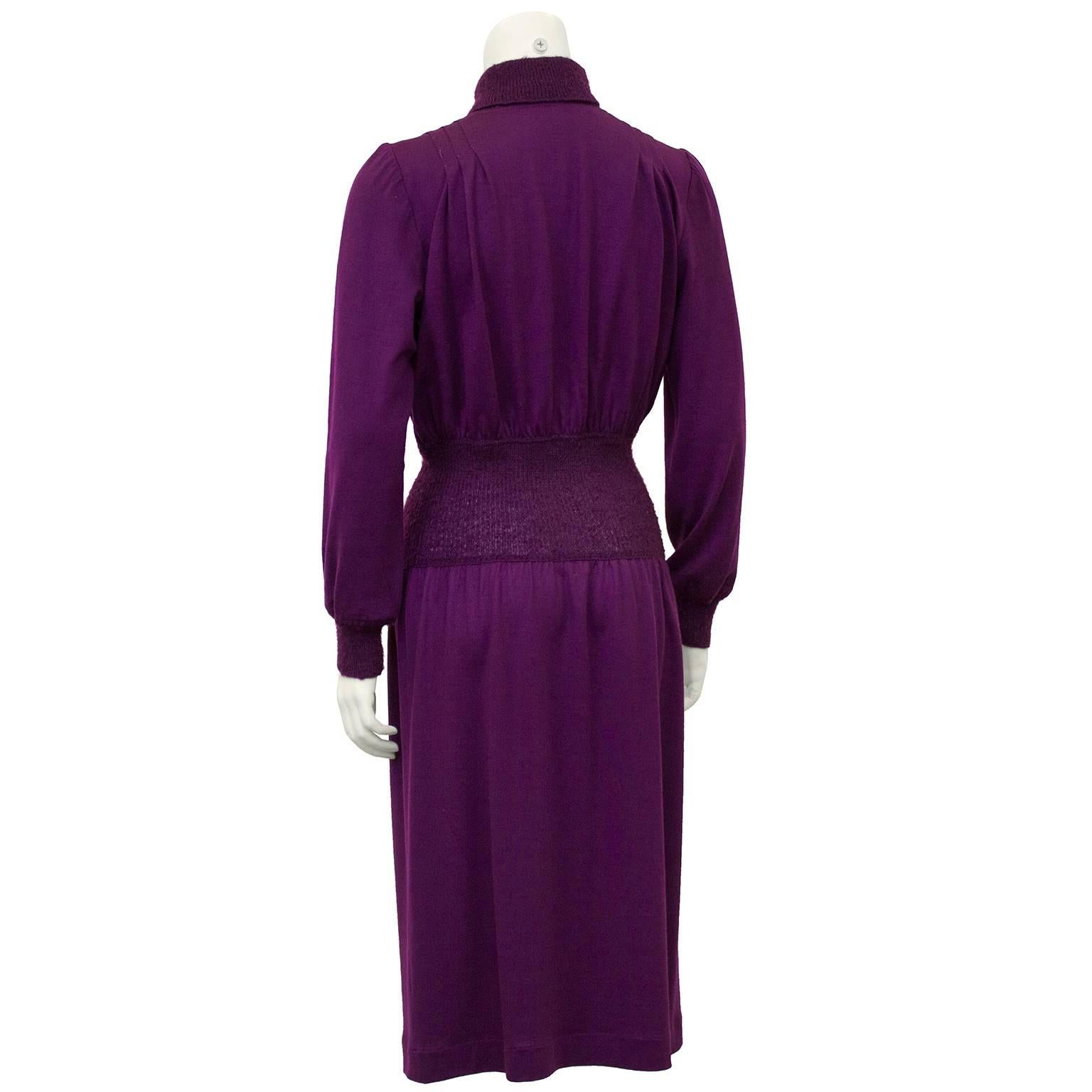 1980's Missoni Orchid Purple Knit Dress  In Excellent Condition In Toronto, Ontario