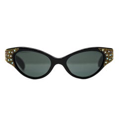 Vintage 1950's Sun Rite Embellished Cat Eye  Sunglasses 