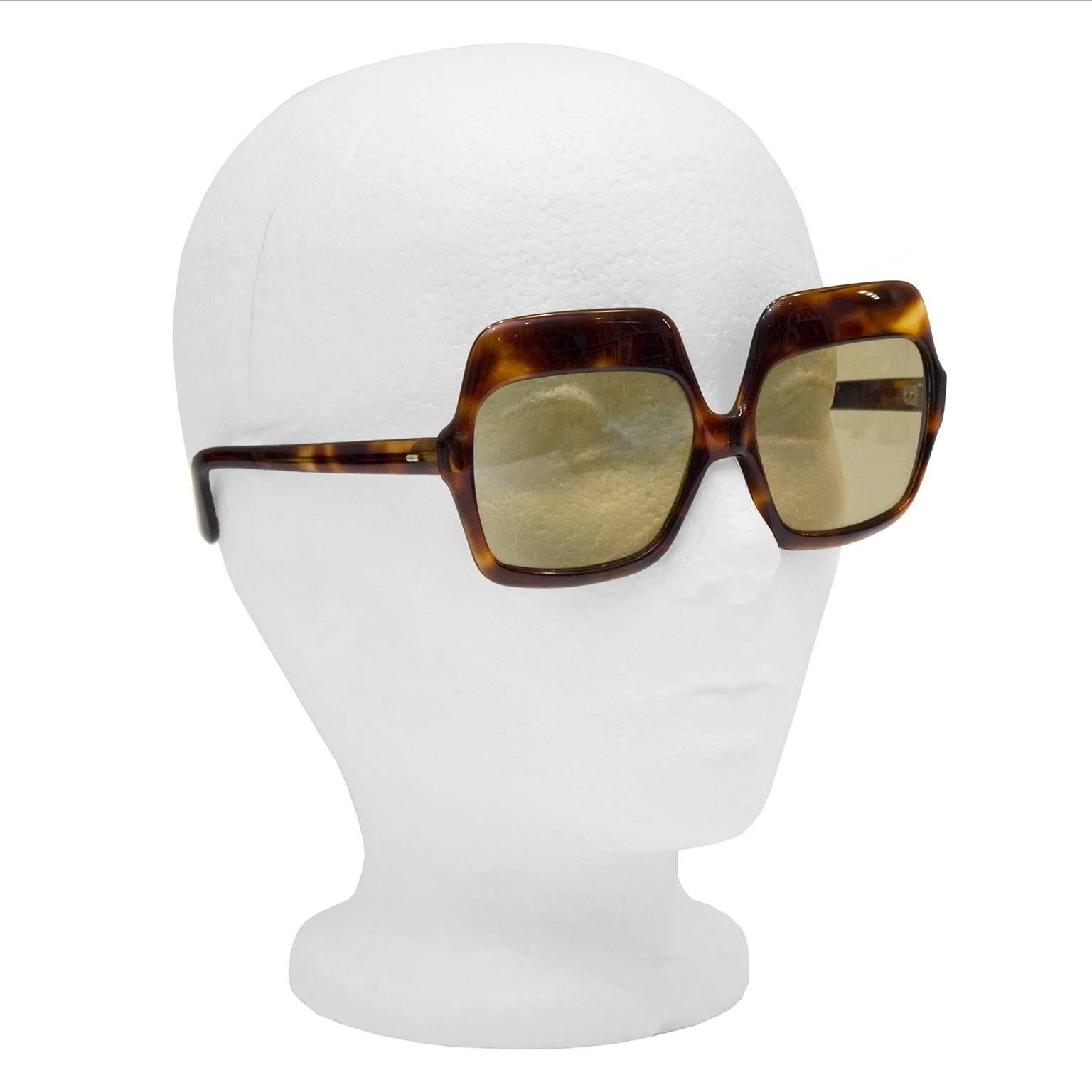 1960's Tortoiseshell Large Sunglasses 