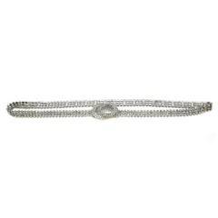 1960's Silver Rhinestone Belt 11