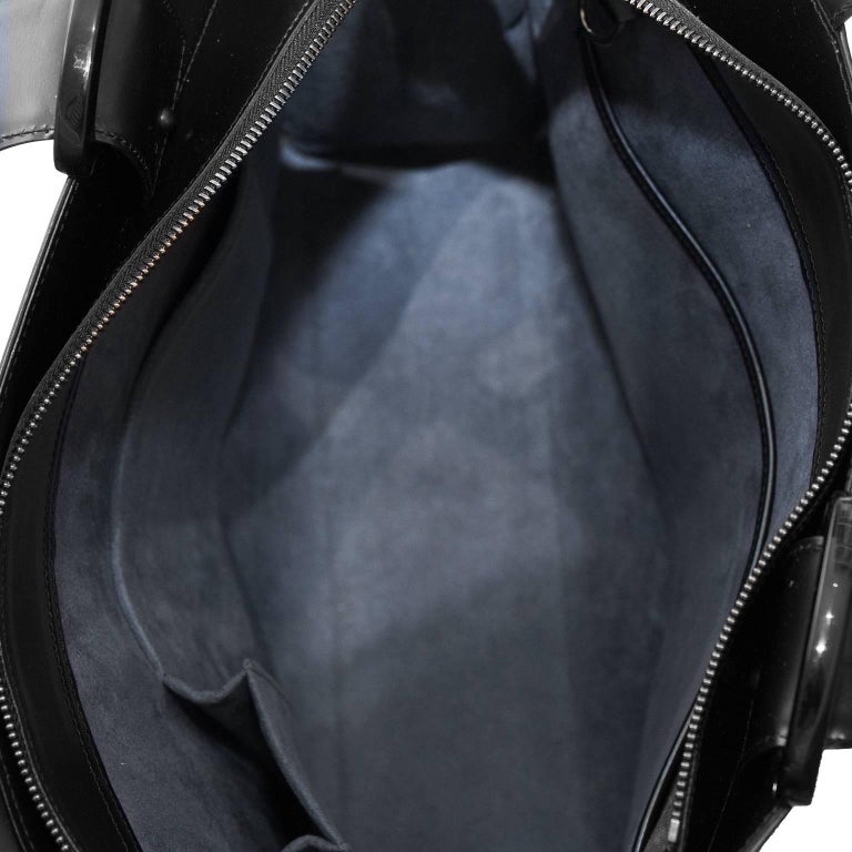LOUIS VUITTON Black Epi Leather 'Z' Gemeaux Tote Bag