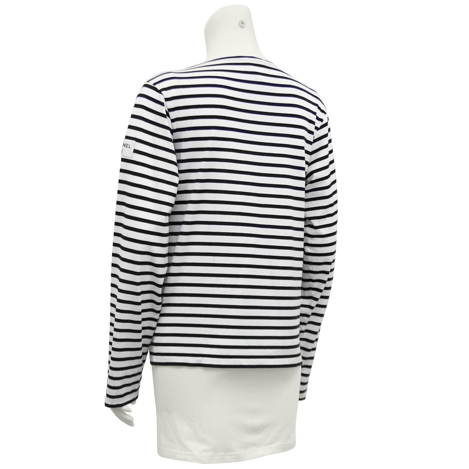 chanel striped t shirt