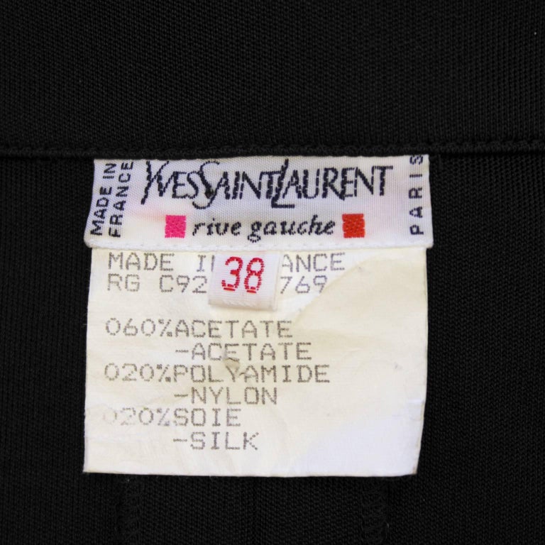 1970's Yves Saint Laurent/YSL Black Lace Up Mini Dress at 1stDibs