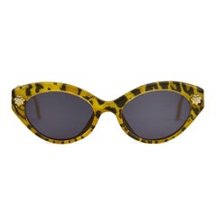 1980s Christian Lacroix Leopard Print Sunglasses
