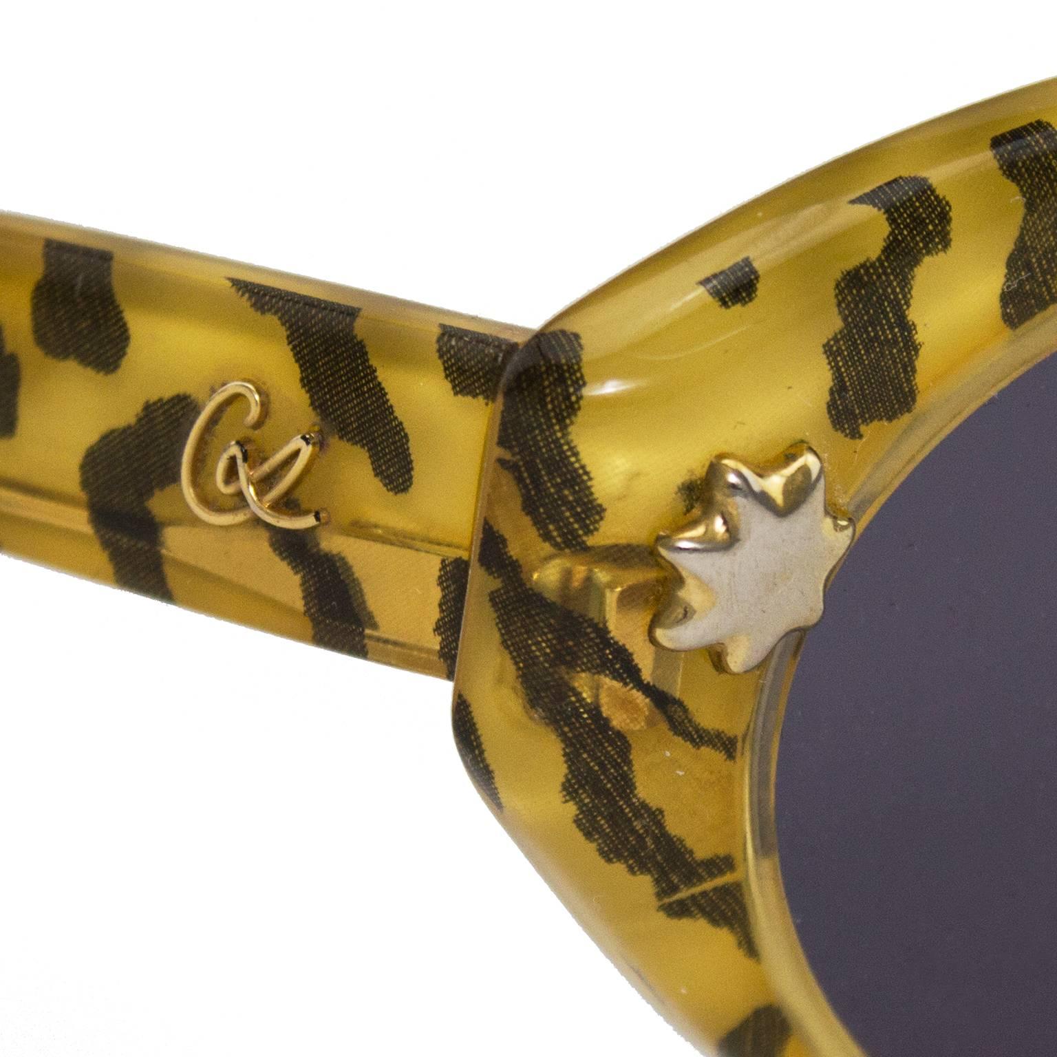 1980s Christian Lacroix Leopard Print Sunglasses  In Excellent Condition In Toronto, Ontario