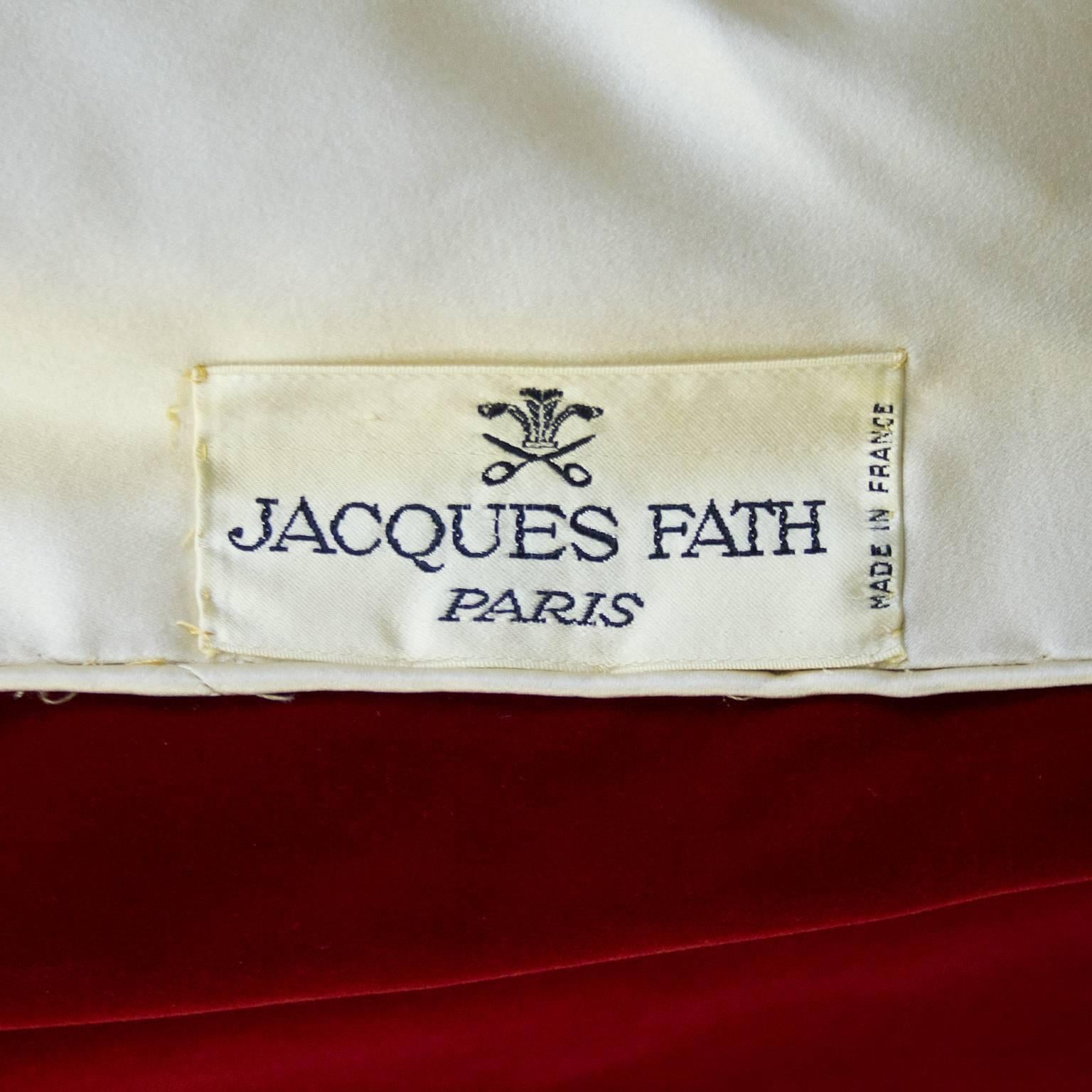 Women's 1950s Jacques Fath Bordeaux Velvet Evening Swing Coat