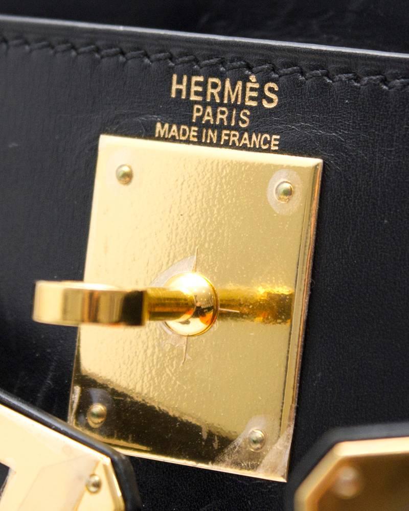 Hermes Black Box Supple Leather 28 cm Kelly Bag, 2005 1