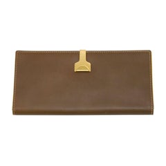 Early 1970s Gucci Unused Brown Leather Wallet