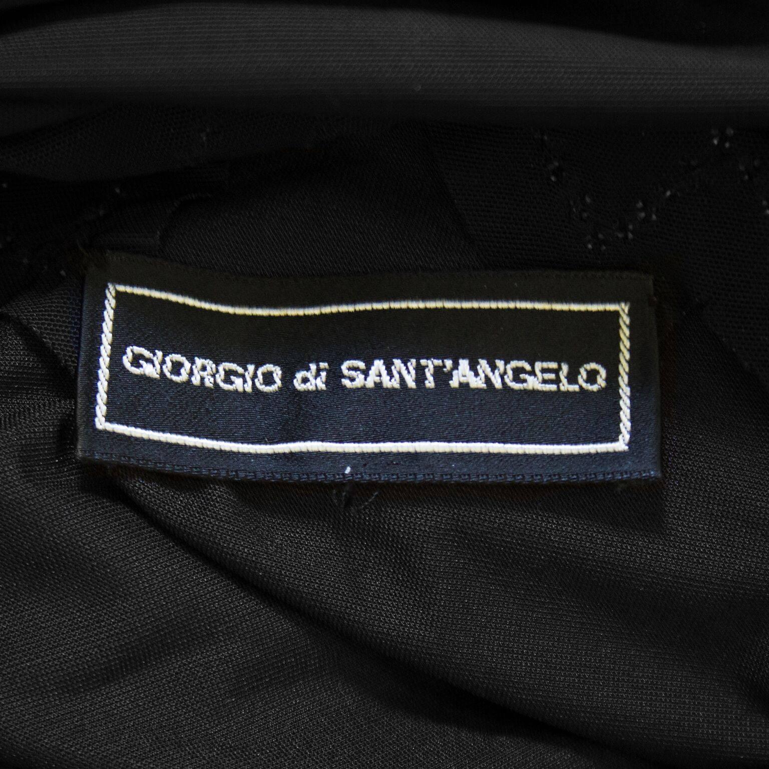 Early 1970s Giorgio Di Sant’Angelo Black Illusion Gown  2