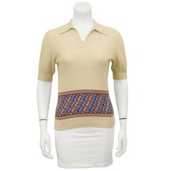 1960s Gucci Knit Polo Top