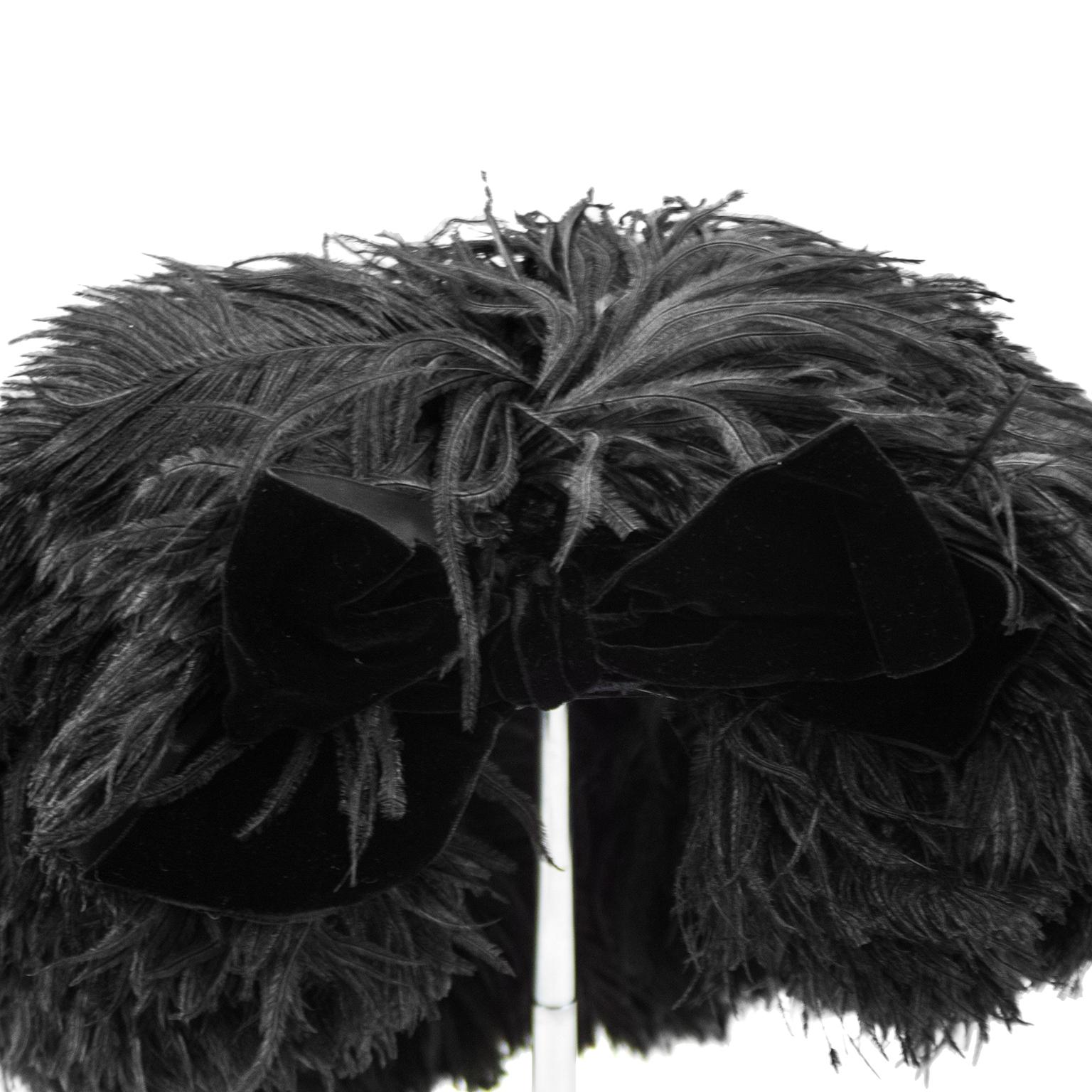 the black feather hat