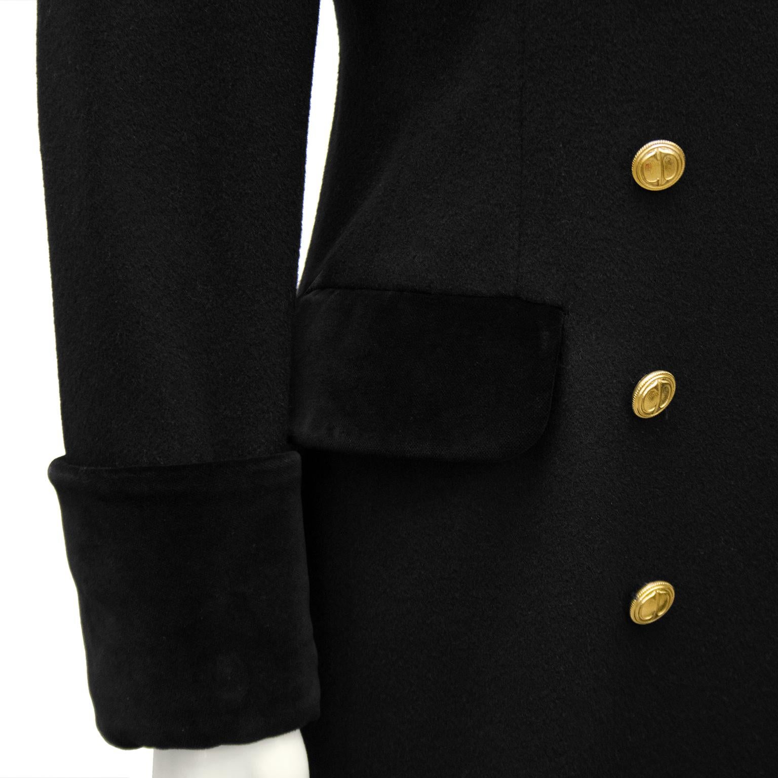 dior black coat