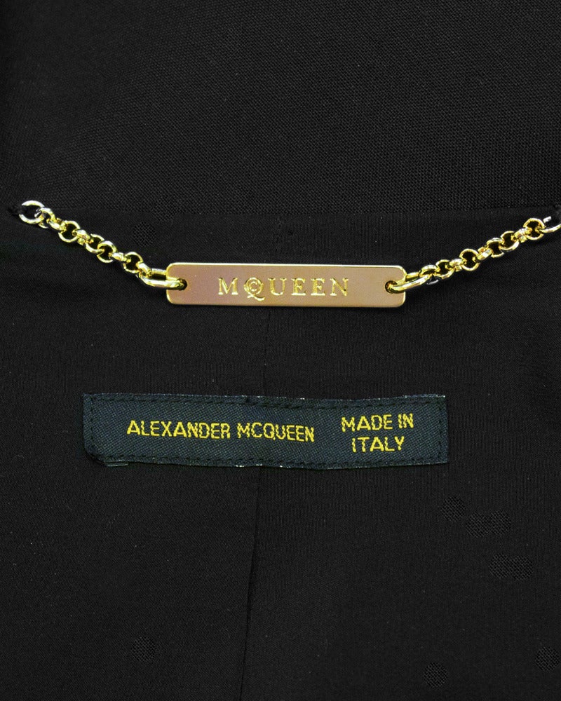 2002 Alexander McQueen Black Detached Jacket 1