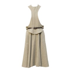 1960s Geoffrey Beene Oatmeal Wool 'Lollipop' Dress