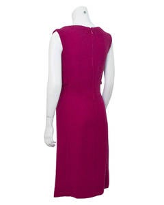 1960's Fontana Fuchsia Beaded Cocktail Dress