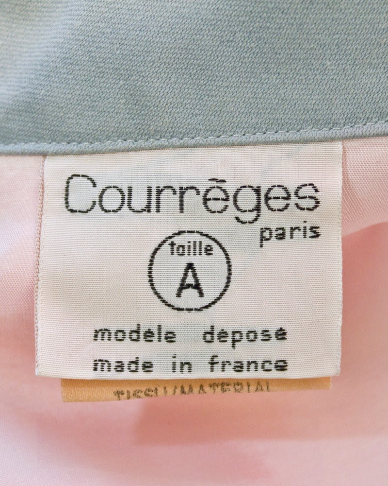 Women's 1970s Courreges Red, Pink & Blue Color Block Jacket