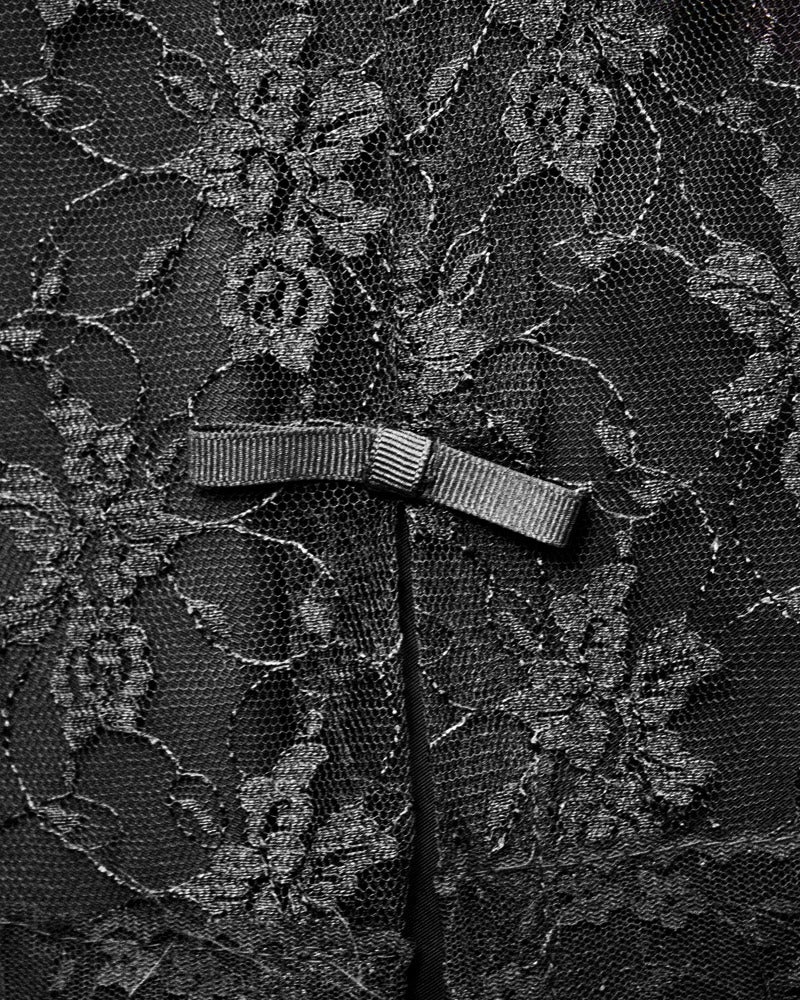 Women's Harvey Berin Black Lace Overlay Dress Circa 1960