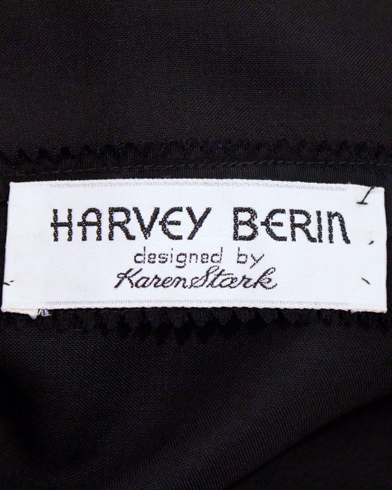 Harvey Berin Black Lace Overlay Dress Circa 1960 1
