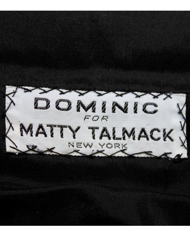 Matty Talmack Black Sequin Dress Circa 1960 1