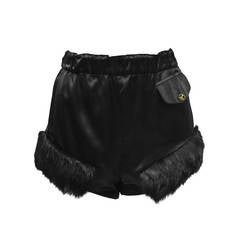 Vivienne Westwood Black Satin Hot Pants Circa 1980's