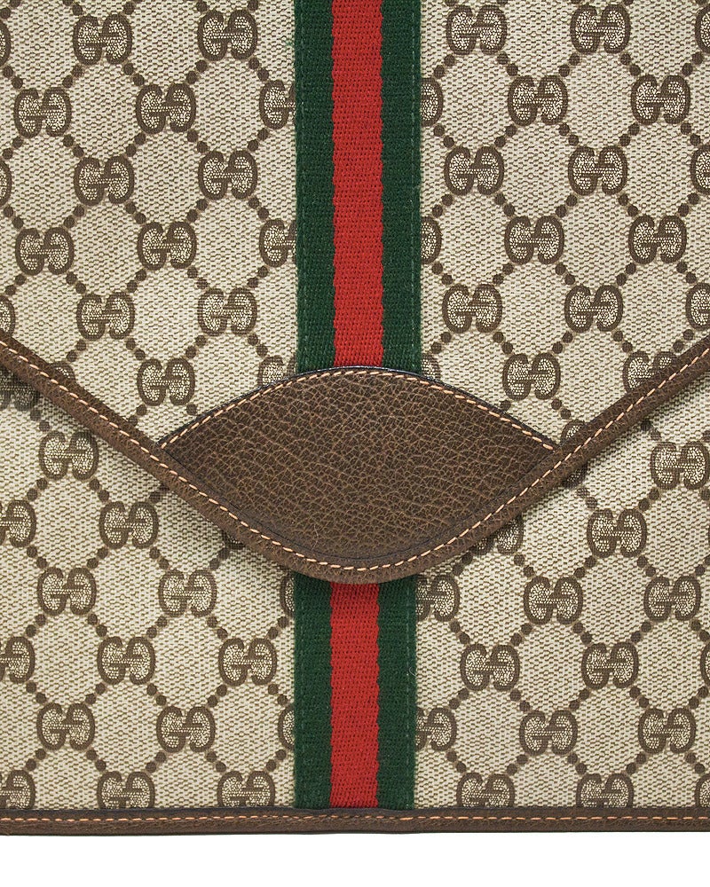 1970's Gucci Monogram Logo Portfolio In Excellent Condition In Toronto, Ontario