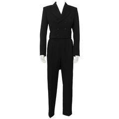 Retro 1988 Comme Des Garcons Black Wool Tuxedo