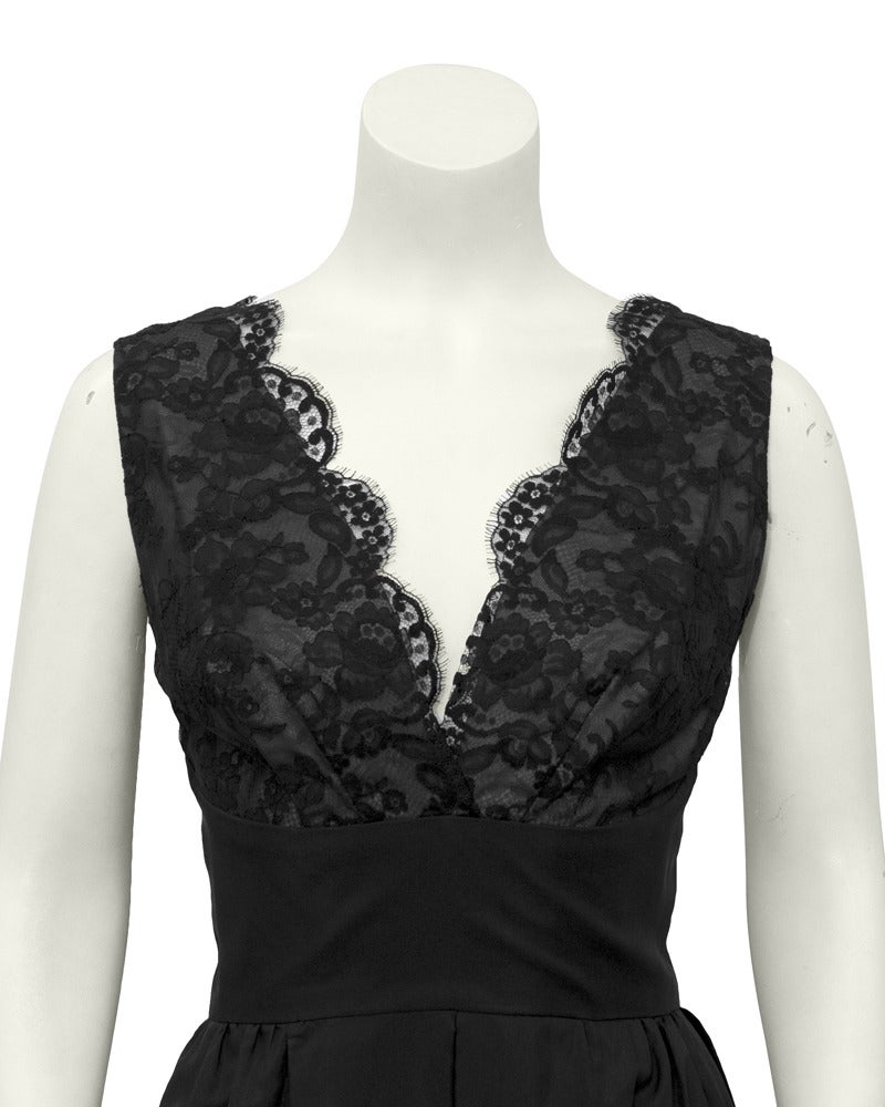black lace bodice dress