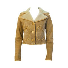 Retro 1970's North Beach Leather Sheepskin Jacket