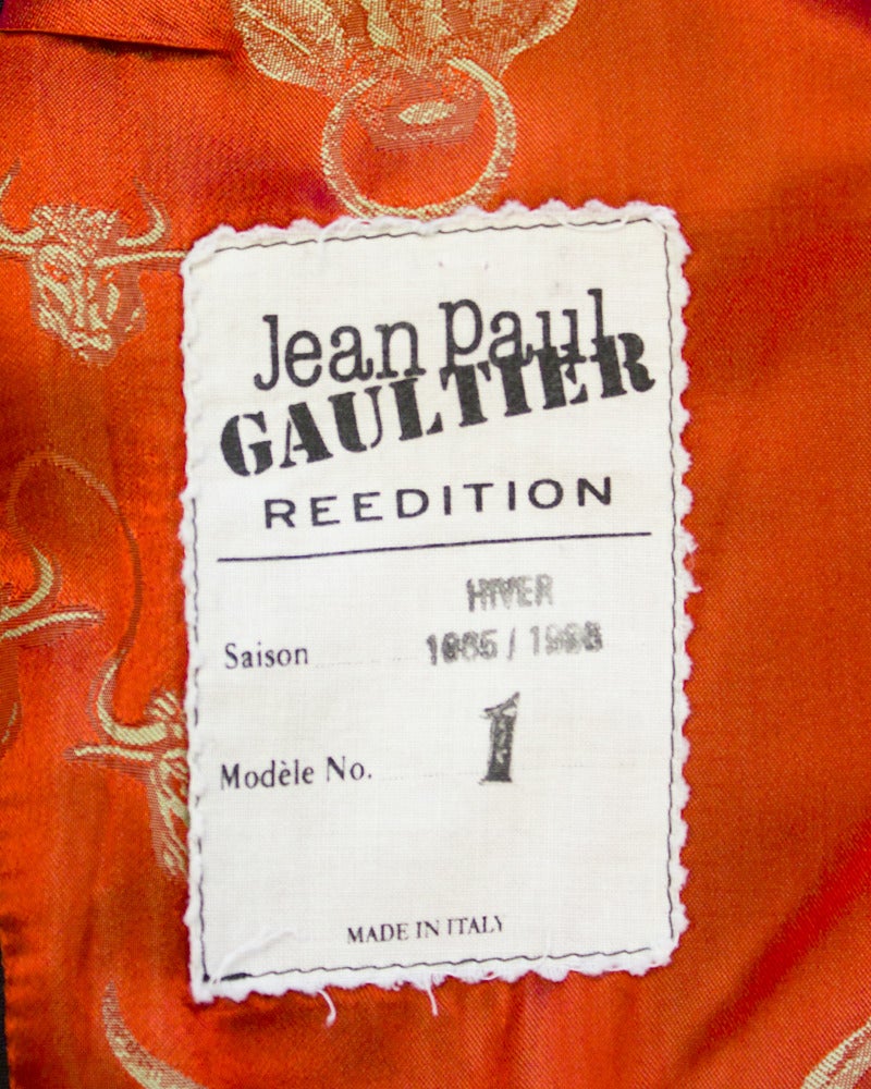 1985 Jean Paul Gaultier Black Tulip Hem Jacket 1