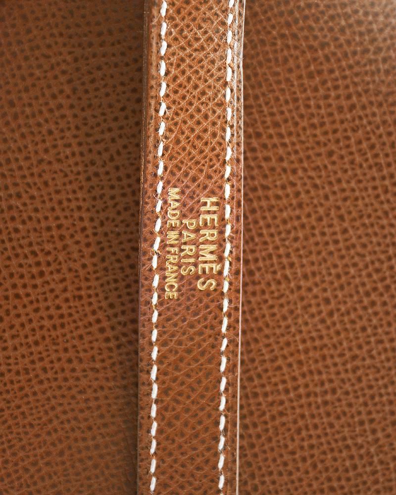 2013 Hermes 32cm Rigid Veau Grain Lisse Noisette Box Kelly Bag 4