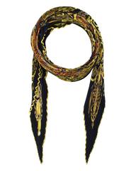 Hermes "La Charmante aux Animaux" Pleated Silk Scarf