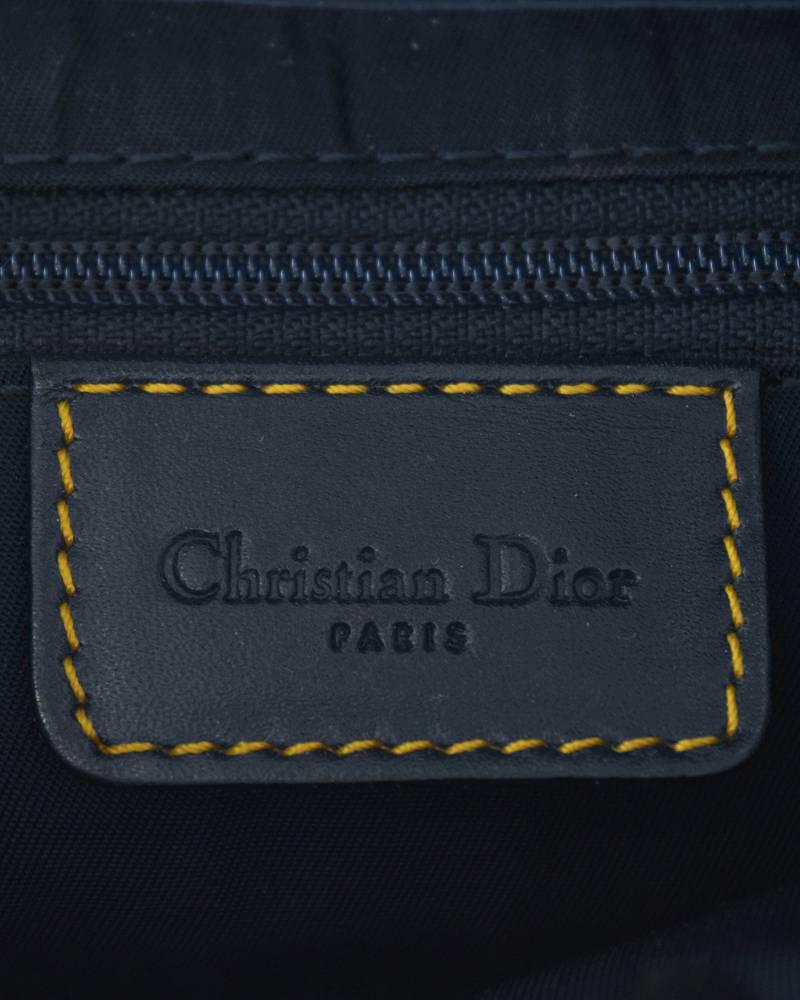 1990's Christian Dior by John Galliano Blaue Logo 'Saddle' Tasche 2