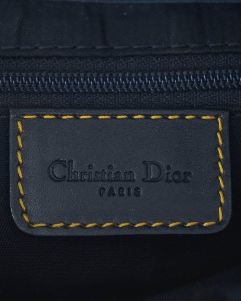 1990's Christian Dior by John Galliano Blue Logo 'Saddle' Bag  In Excellent Condition In Toronto, Ontario