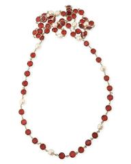 1981 Chanel Cut Crystal and Pearl Sautoir