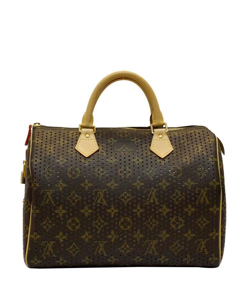 2006 Sonderausgabe Louis Vuitton Perforierte Speedy Tasche im Zustand „Hervorragend“ in Toronto, Ontario